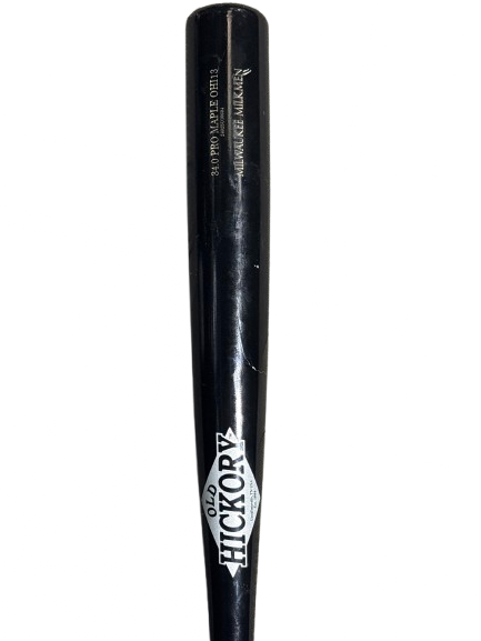 Vist Large View of Product Image Which is Used Old Hickory OLD HICKORY MILWAUKEE MILKMAN BB/SB Wood Bat Black 34"