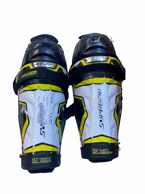 Vist Large View of Product Image Which is Used Bauer SUPREME Senior Shin Guards Black 10"