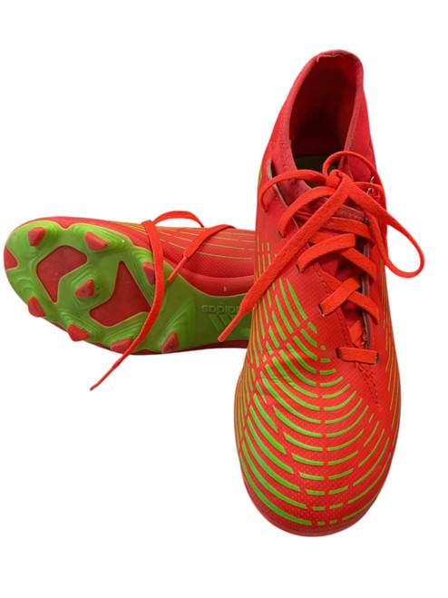 Vist Large View of Product Image Which is Used Adidas Soccer Cleats Orange Senior 7