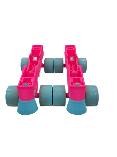 Vist Large View of Product Image Which is Used RollerDerby REPACEMENT TRUCKS Junior Roller Quad Skates Pink Adjustable