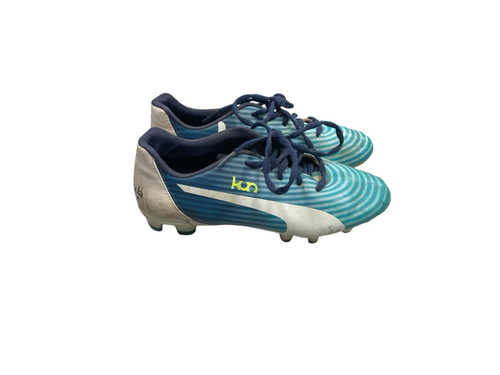 Vist Large View of Product Image Which is Used Puma Soccer Cleats Royal Blue Junior 05.5