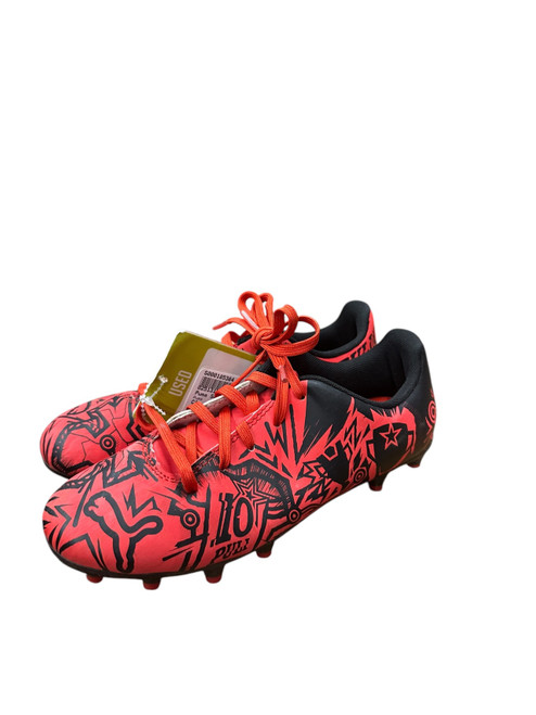 Vist Large View of Product Image Which is Used Puma Soccer Cleats Red Junior 03