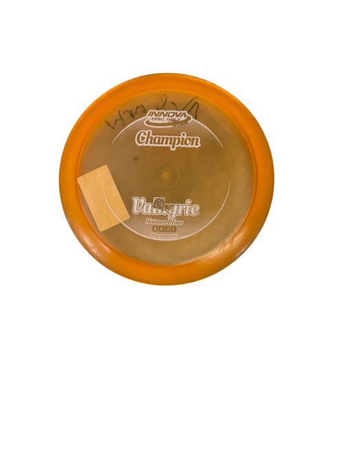 Vist Large View of Product Image Which is Used Innova CHAMP VALKYRIE Disc Golf Driver Orange 175g