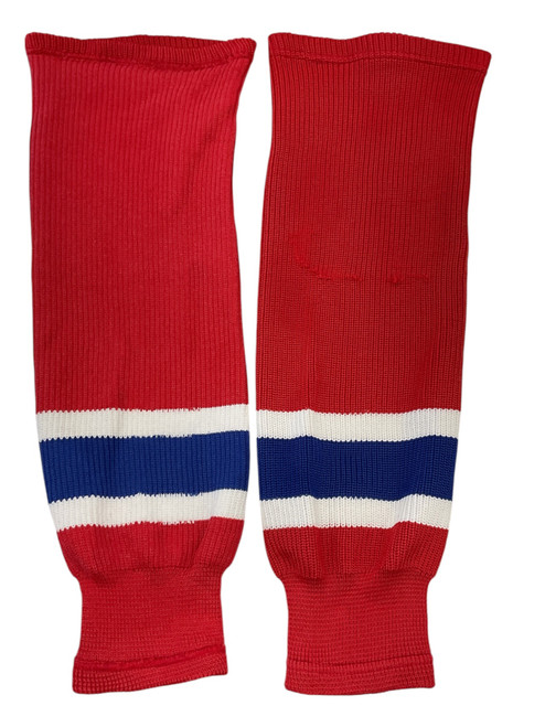 Vist Large View of Product Image Which is Used Hockey Sock White/Royal/Red 25"