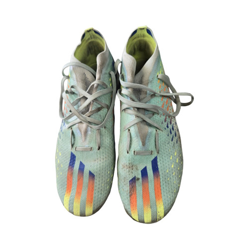Vist Large View of Product Image Which is Used Adidas X SOCCER CLEATS SZ 10 Soccer Cleats Sky Blue Senior 10
