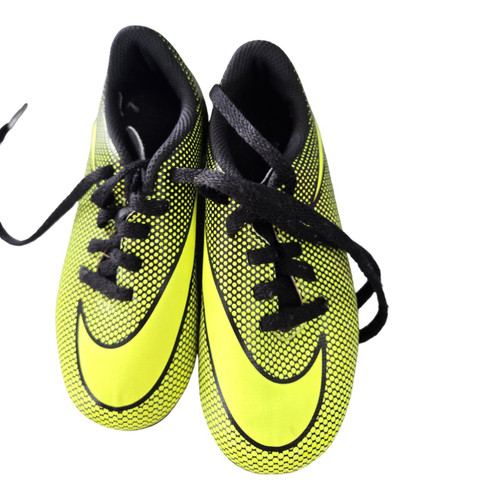 Vist Large View of Product Image Which is Used Nike SOCCER CLEAT SZ 10Y Soccer Cleats Optic Yellow Youth 10.0