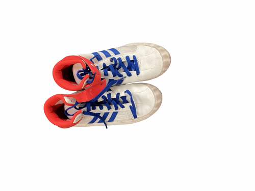 Vist Large View of Product Image Which is Used Adidas Wrestling Shoes White Senior 6
