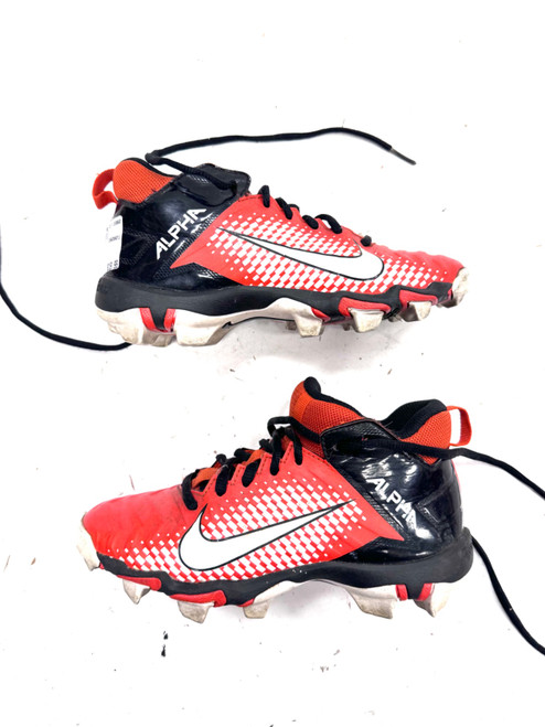 Vist Large View of Product Image Which is Used Nike Jr FB Cleats Orange Junior 02