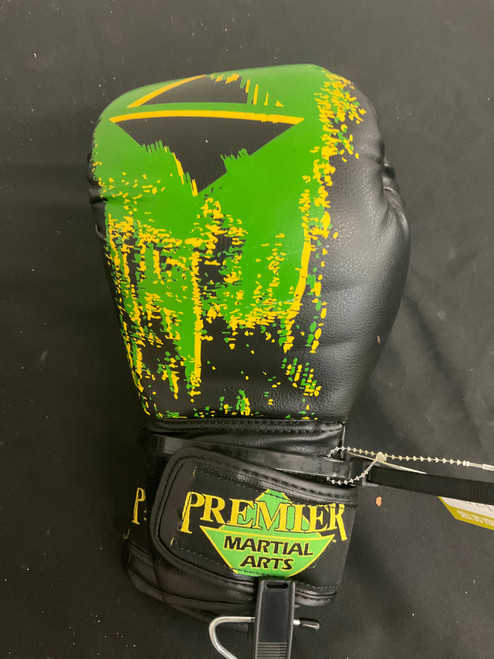 Vist Large View of Product Image Which is Used Martial Arts Gloves Black/Green SM