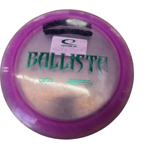 Vist Large View of Product Image Which is Used Latitude 64 BALLISTA OPTO DRIVER DISC Disc Golf Driver Purple
