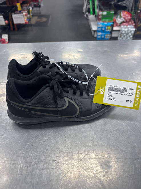 Vist Large View of Product Image Which is Used Nike Soccer Turf Shoes Black Junior 05