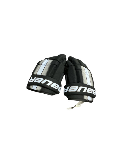 Vist Large View of Product Image Which is Used Bauer SUPREME Intermediate Shin Guards White 10"