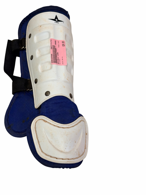 Vist Large View of Product Image Which is Used All-Star LGB3 Baseball Shin/Foot Protector White