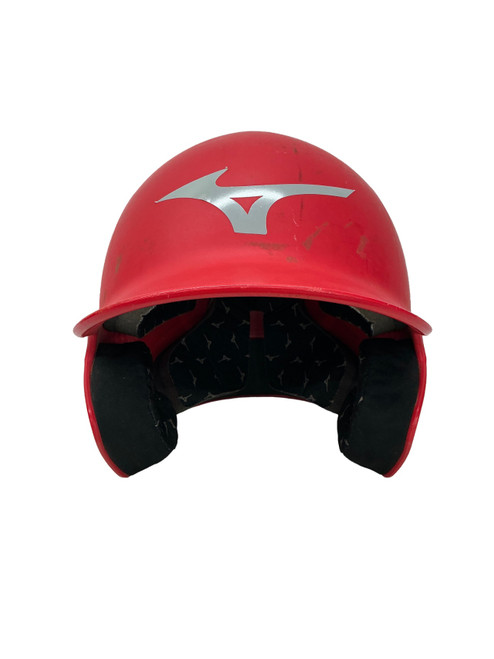 Vist Large View of Product Image Which is Used Mizuno ADULT HELMET Batting Helmet No Mask Red S/M