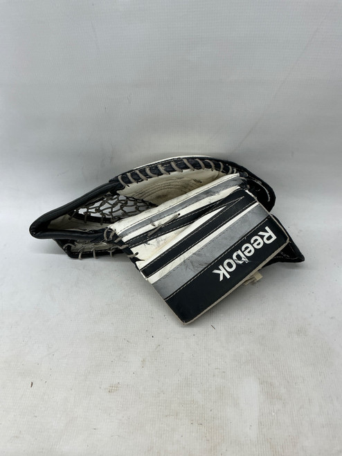 Vist Large View of Product Image Which is Used Reebok CATCHER Junior Goalie Catcher Black And White