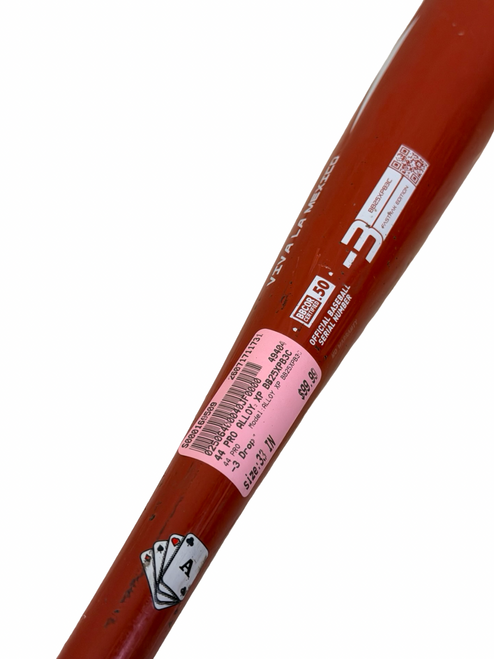 Vist Large View of Product Image Which is Used 44 PRO ALLOY XP BB25XPB3C -3 BBCOR Baseball Bat 33" 33/30