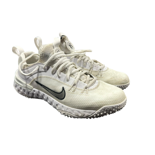 Vist Large View of Product Image Which is Used Nike LAX Cleats Mens White Senior 8