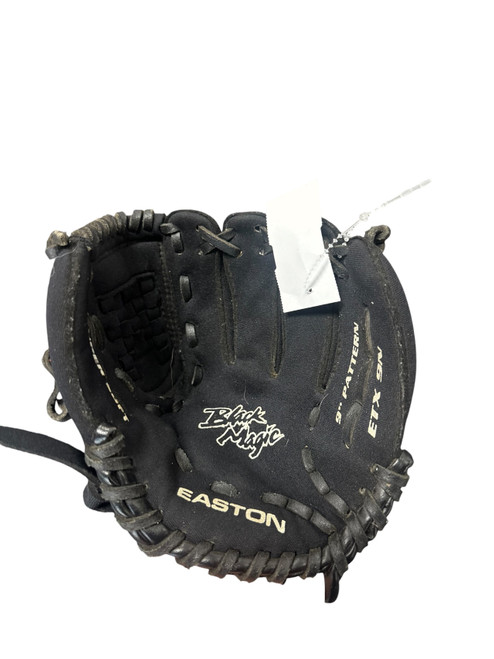 Vist Large View of Product Image Which is Used Easton BLACK MAGIC BB/SB Glove T-ball Black 9"