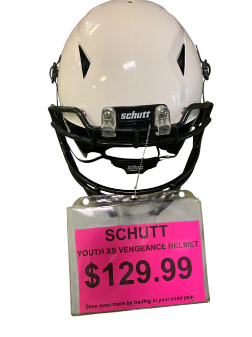 Vist Large View of Product Image Which is Used Schutt VENGEANCE FB Helmet White XS
