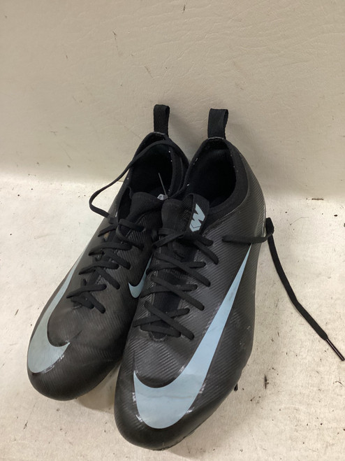 Vist Large View of Product Image Which is Used Nike Soccer Cleats Black And Carolina Blue Junior 05.5