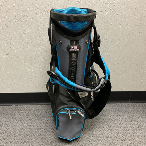 Vist Large View of Product Image Which is Used US Kids USKG 48 Jr Stand Bag Black And Carolina Blue