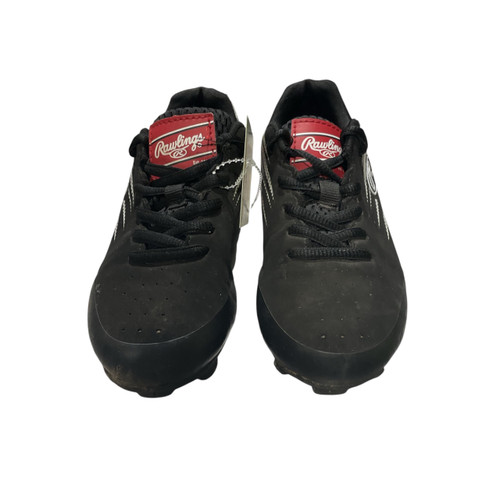 Vist Large View of Product Image Which is Used Rawlings CLEATS BB/SB Cleats Black Youth 12.0