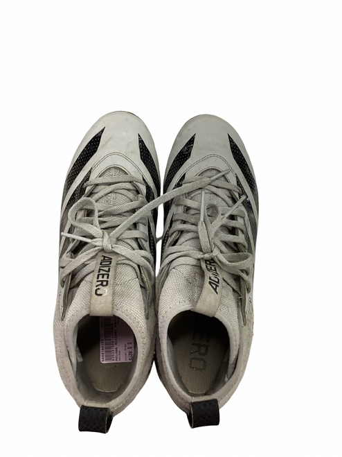 Vist Large View of Product Image Which is Used Adidas ADIZERO Adult FB Cleats Grey Senior 9
