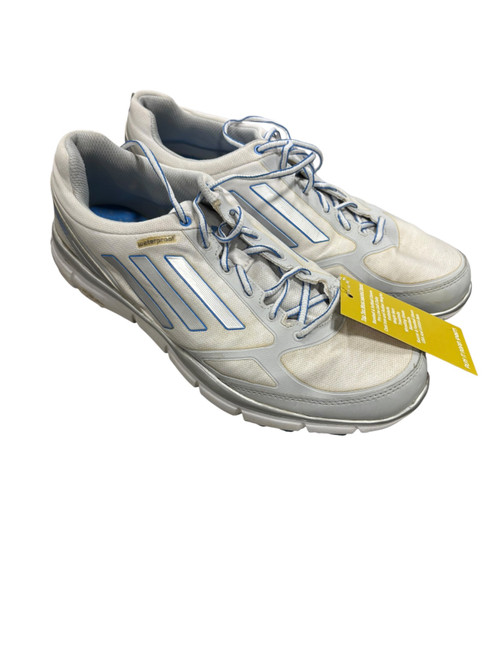 Vist Large View of Product Image Which is Used Adidas Mens Golf Shoes Carolina Blue And White Senior 10