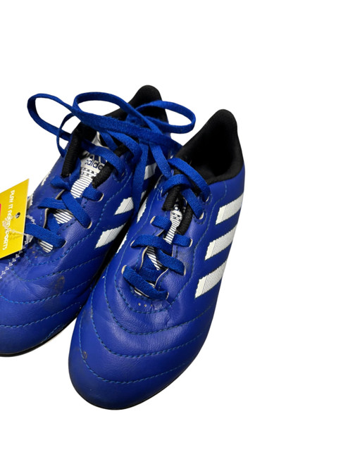 Vist Large View of Product Image Which is Used Adidas Soccer Cleats Navy And White Youth 13.0