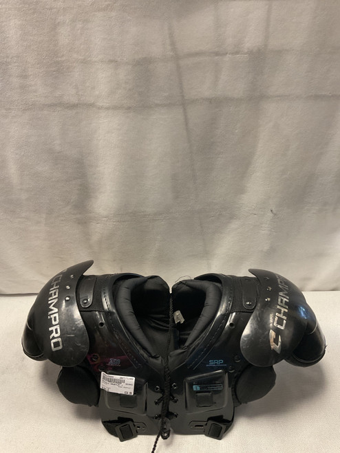 Vist Large View of Product Image Which is Used Champro GAUNTLET 1 FB Shoulder Pads Black LG