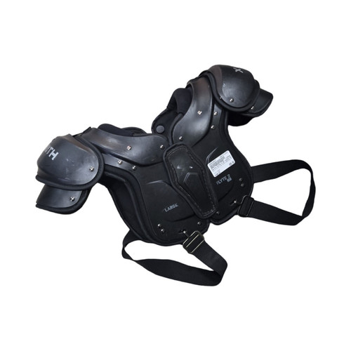 Vist Large View of Product Image Which is Used Xenith FLYTE 2 SF YOUTH SHOULDER PADS FB Shoulder Pads Black LG