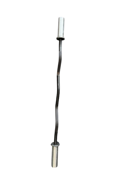 Vist Large View of Product Image Which is Used Exercise Olympic Curl Bar 48"