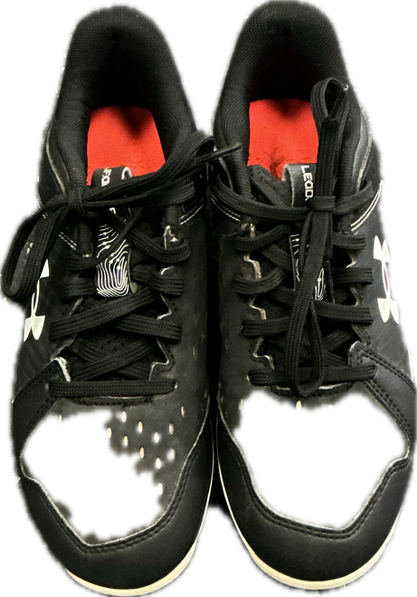 Vist Large View of Product Image Which is Used Under Armour LEADOFF BB/SB Cleats Black Junior 03