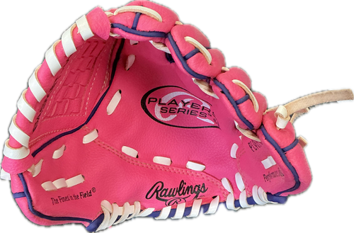 Vist Large View of Product Image Which is Used Rawlings WPL10CBSG BB/SB Glove T-ball Vegas Gold 9"