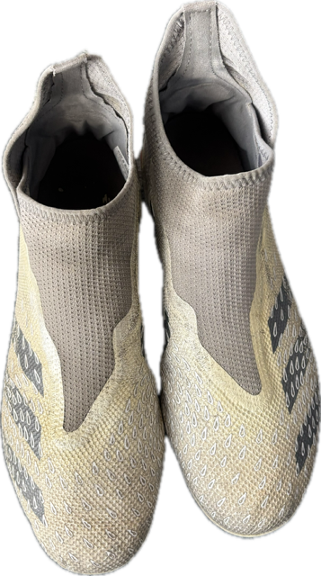 Vist Large View of Product Image Which is Used Adidas PREDATOR Soccer Cleats Grey Senior 9.5