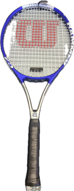 Vist Large View of Product Image Which is Used Wilson HAMMER 25 Junior Tennis Racquet Navy Blue 25"
