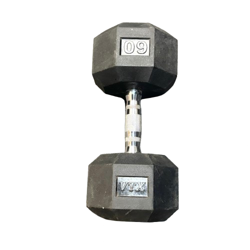 Vist Large View of Product Image Which is Used Vtx Hex Dumbbell (Each) 60 lb