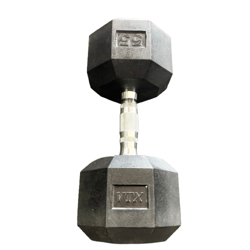 Vist Large View of Product Image Which is Used Vtx Hex Dumbbell (Each) 55 lb