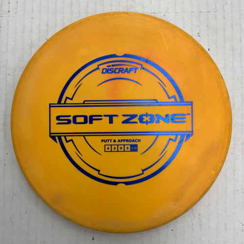 Vist Large View of Product Image Which is Used Discraft SOFT ZONE Disc Golf Putter Orange 173g