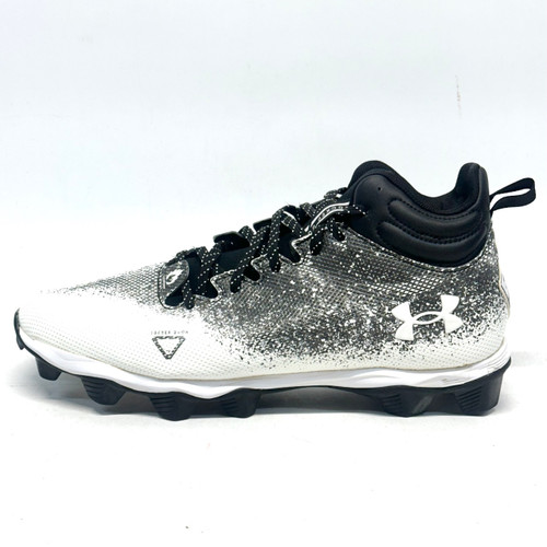Vist Large View of Product Image Which is Used Under Armour SPOTLIGHT FRANCHISE Adult FB Cleats Black And White Senior 11.5