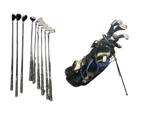 Vist Large View of Product Image Which is Used Powerbilt TPX Mens Package Set RH Navy Blue 9 Piece