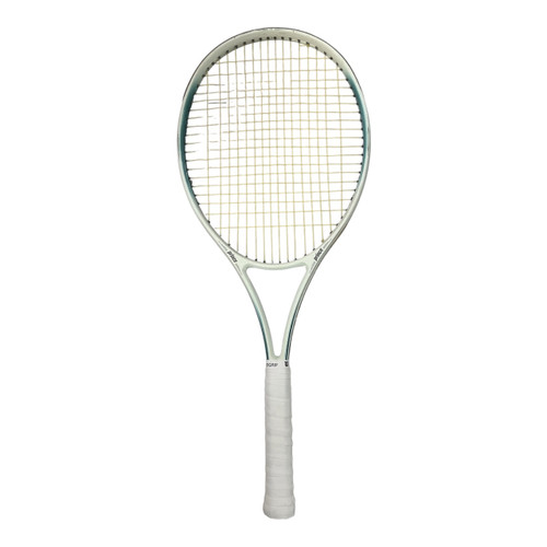 Vist Large View of Product Image Which is Used Prince TRICOMP 110 Adult Tennis Racquet White 4 1/4"