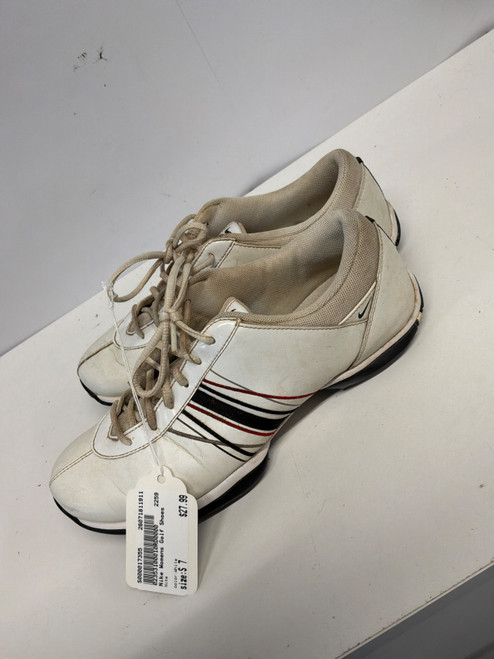 Vist Large View of Product Image Which is Used Nike Womens Golf Shoes White Senior 7