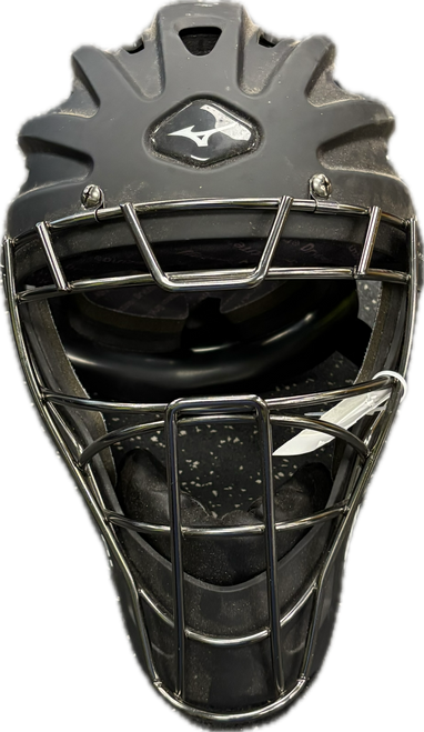 Vist Large View of Product Image Which is Used Mizuno SAMURAI Catchers Helmet w/Mask Black LG