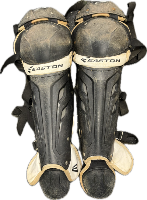 Vist Large View of Product Image Which is Used Easton Catchers Leg Guards Black Intermed