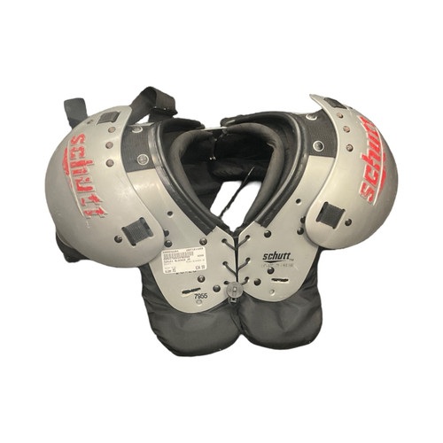 Vist Large View of Product Image Which is Used, Schutt, BLOCKER, JR, FB, Shoulder Pads, Grey, XS