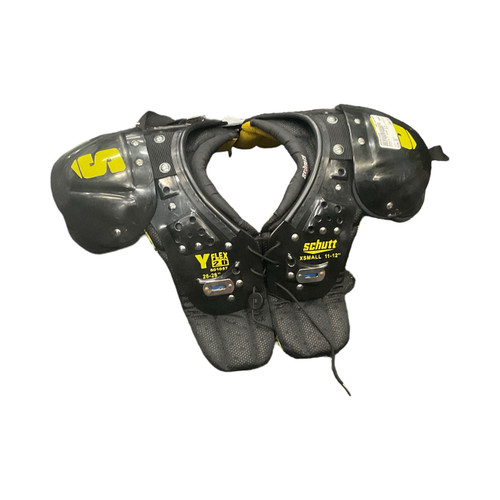 Vist Large View of Product Image Which is Used, Schutt, Y FLEX 2.0, FB, Shoulder Pads, Black, XS