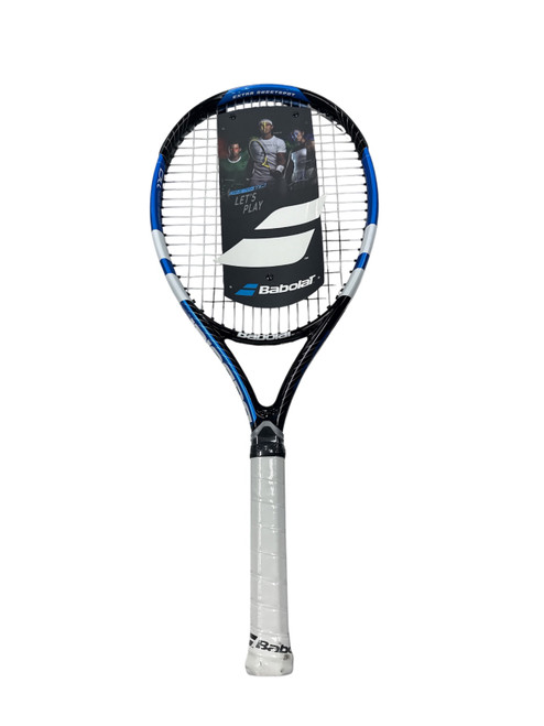 Vist Large View of Product Image Which is Used Babolat DRIVE MAX 110 Adult Tennis Racquet Black 4 3/8"