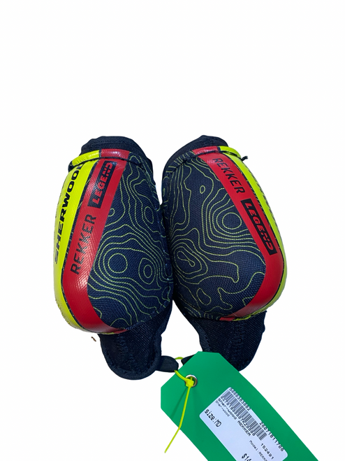 Vist Large View of Product Image Which is Used Sher-wood REKKER Youth Elbow Pads MD