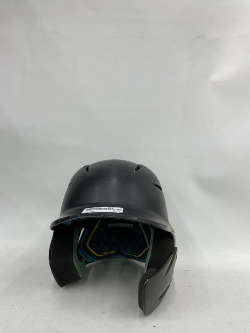Vist Large View of Product Image Which is Used Easton BLACK JR BB HELMET Batting Helmet No Mask Black SM